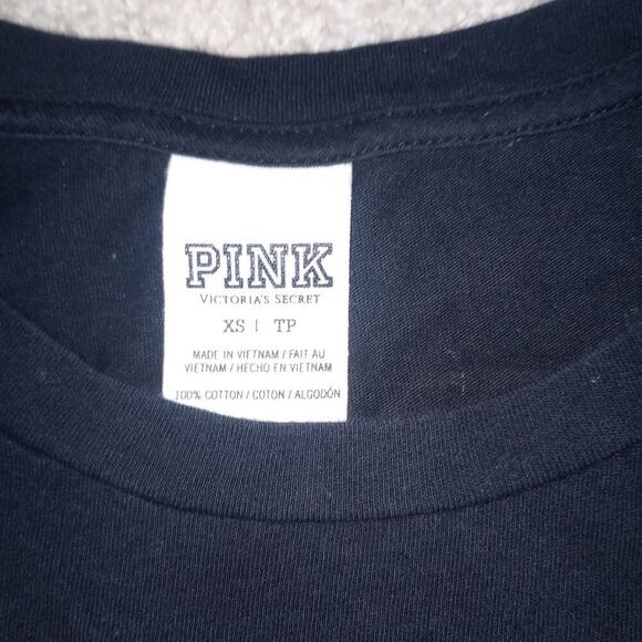2/$25 Pink victorias secret shirt xs (oversized) - Picture 3 of 4